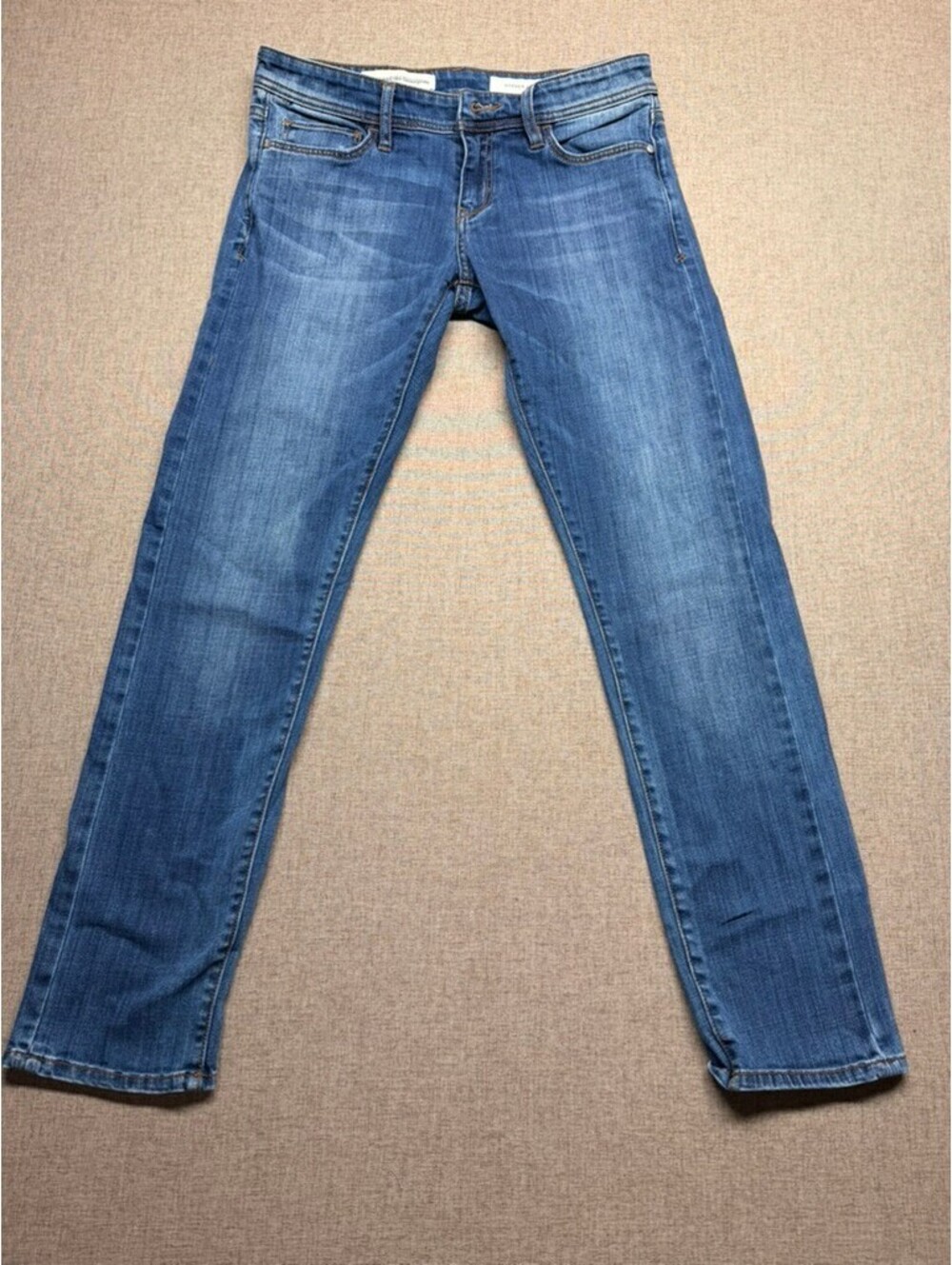 Pilcro Hyphen Jeans Womens 26 Blue Mid Wash Skinny Stretch Denim Anthropologie